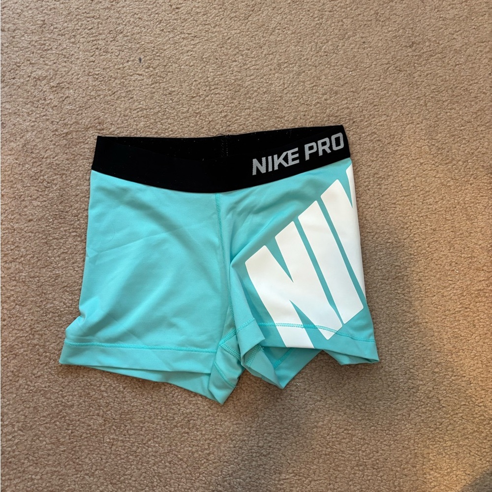 Nike Pro Women's Teal Athletic Shorts